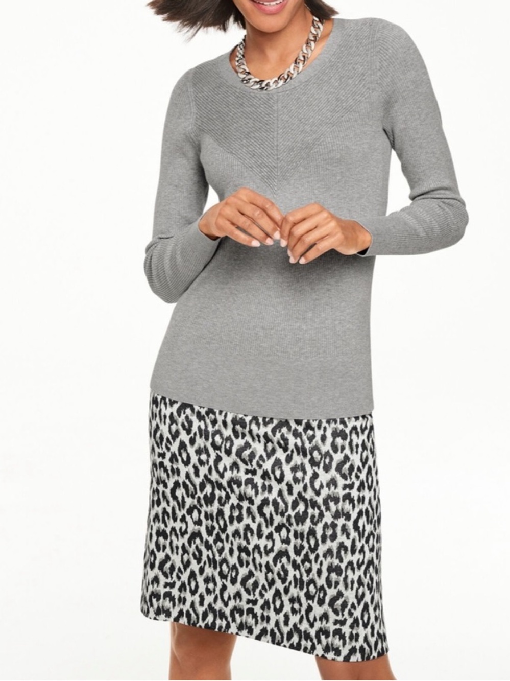 Talbots Animal Print Skirt